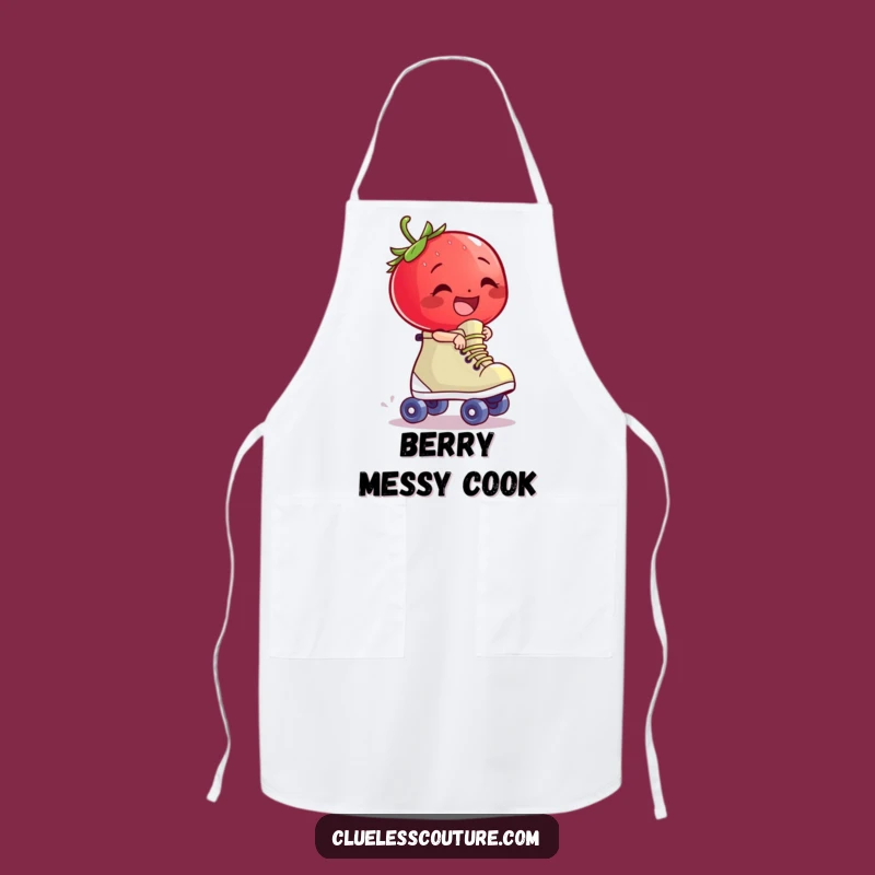 Funny Strawberry Chef Skate Apron - Hilarious Kitchen Character Wear