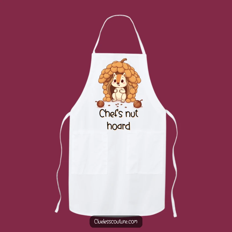 Funny Squirrel House Apron: Hilarious Kitchen Acorn Builder Wear!