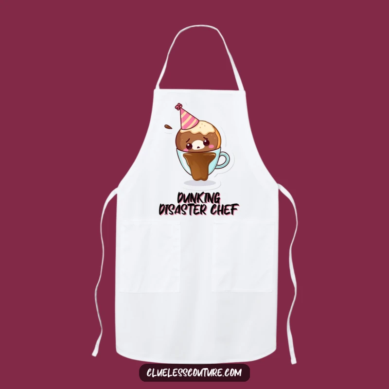 Funny Donut Coffee Apron: Cook with Sweet Breakfast Flair!