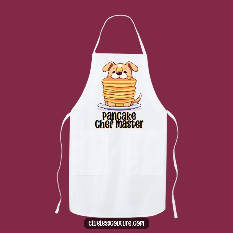 Funny Dog Pancake Balance Apron - Hilarious Kitchen Wear for Chefs