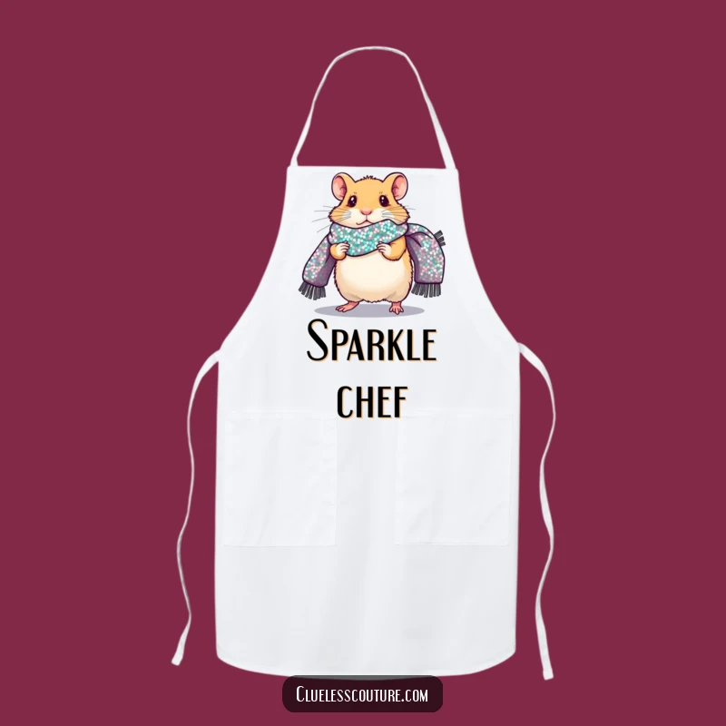Funny Hamster Runway Apron: Hilarious Kitchen Accessory for Fashionable Cooks