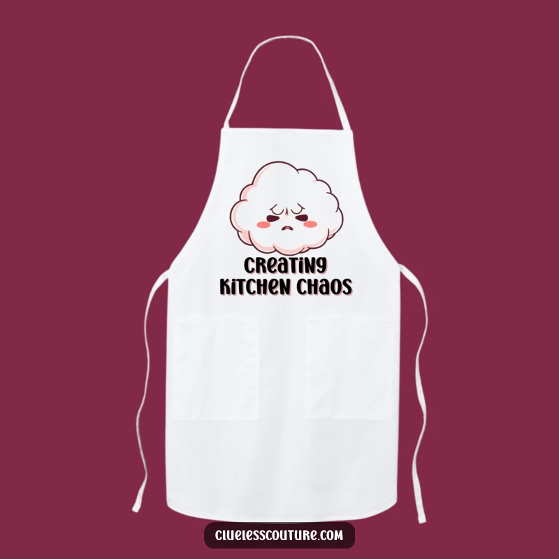 Funny Nervous Cloud Apron: Hilarious Kitchen Helper for Uncertain Cooks