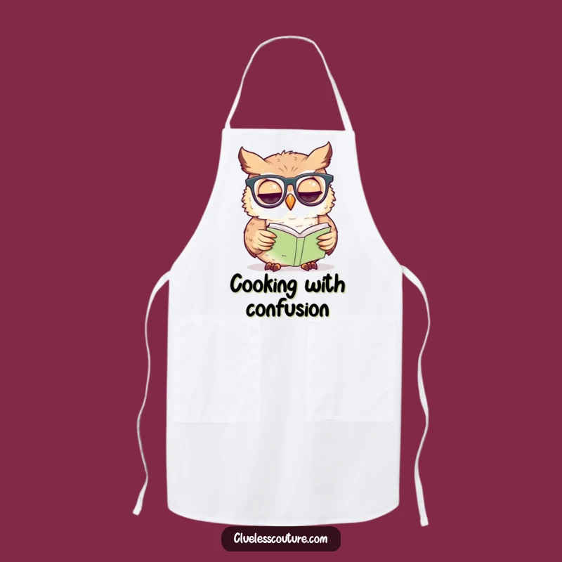 Funny Owl Glasses Apron A Hilarious Kitchen Reader Gift
