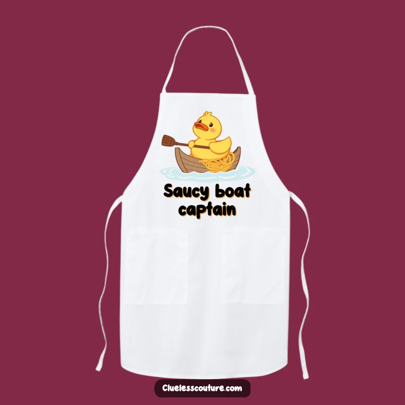 Funny Rubber Duck Spaghetti Boat Apron: Kitchen Quackery, Hilarious Funny Gift