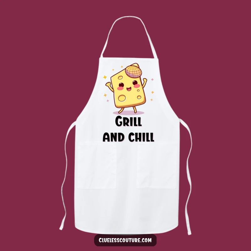 Dancing Cheese Disco Apron: Cook Up Fun with This Funny Foodie Gear