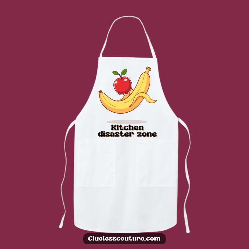 Funny Banana Peel Kitchen Apron: Hilarious Chef's Disaster for Home Cooks