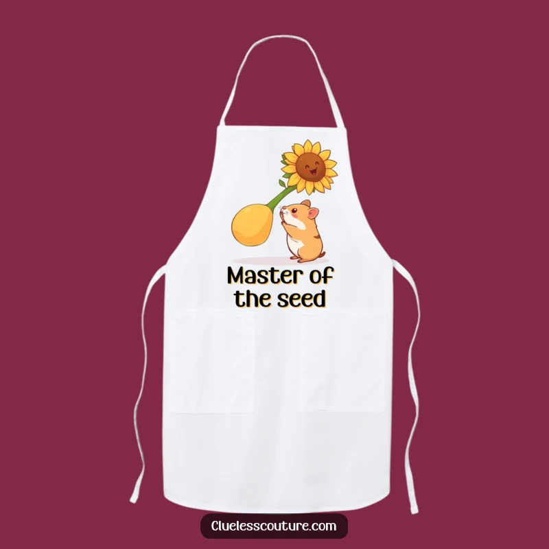 Funny Hamster Strength Apron: Kitchen Workout Companion, Hilarious Gift for Fit Foodies