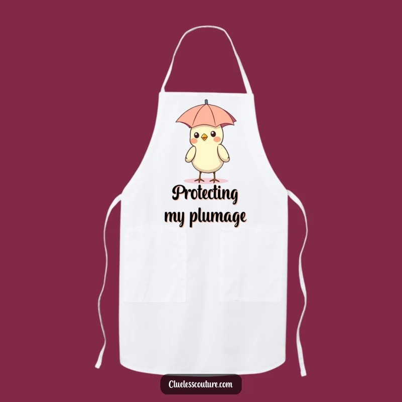 Funny Bird Umbrella Hat Apron: Kitchen Whimsy, Chef's Funny Gift Companion
