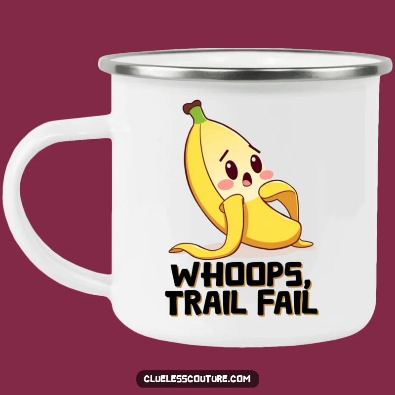 Funny Banana Peel Camping Mug: Comical Slip Surprise for Outdoor Fun