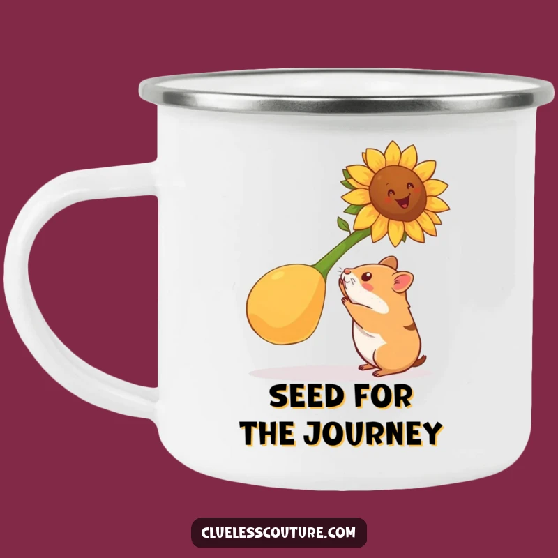 Funny Hamster Strength Camping Mug: Outdoor Workout Buddy, Hilarious Gift