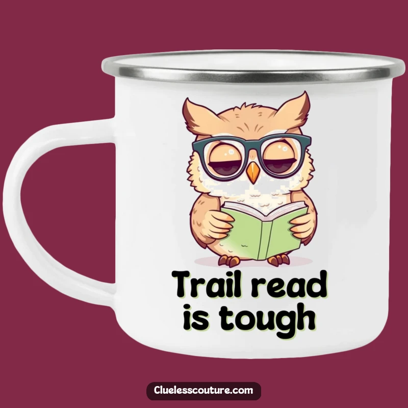 Funny Owl Glasses Camping Mug A Hilarious Outdoor Reader Gift