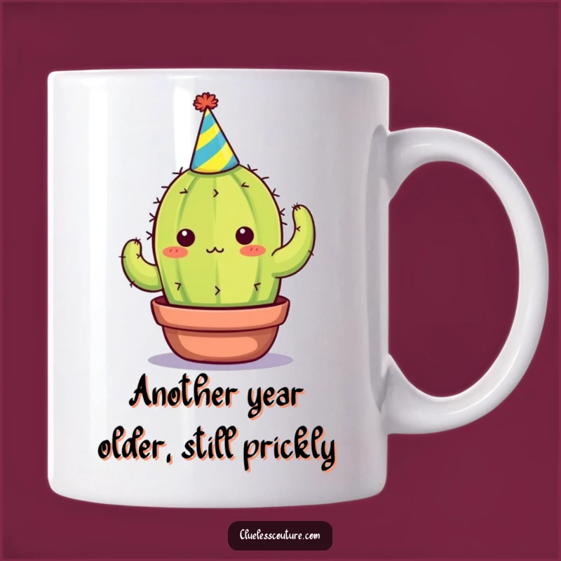 Funny Cactus Party Hat Mug: Hilarious Overwhelmed Gift for Introverts