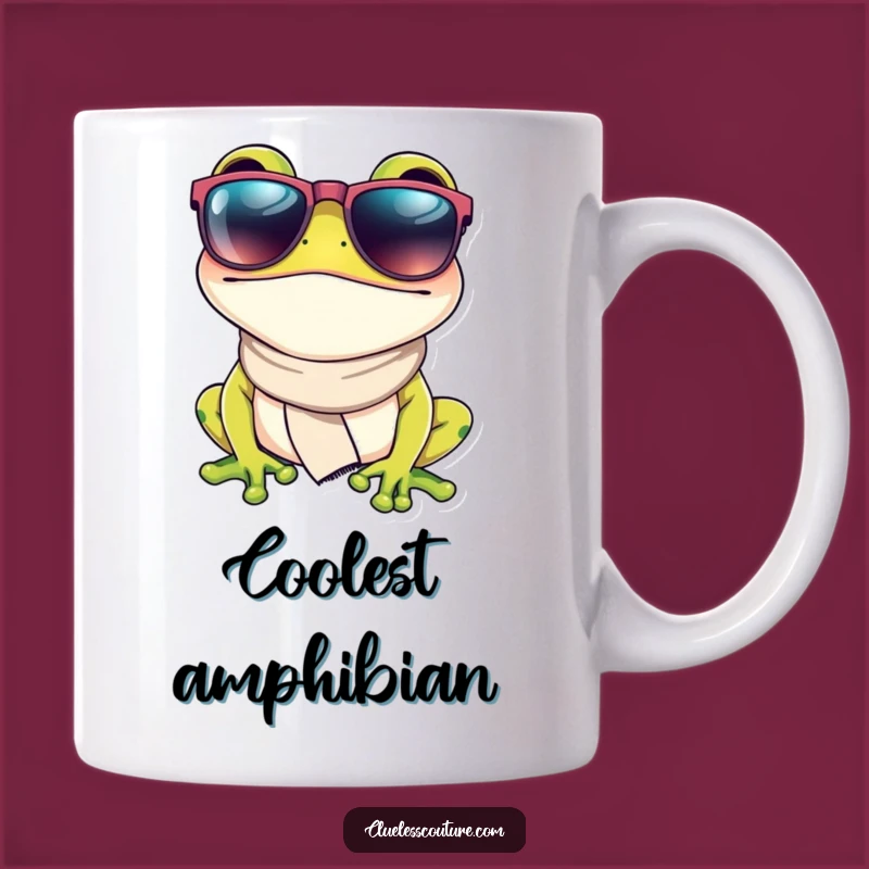 Funny Fashion Frog Mug: Cool Amphibian Gift for Stylish Sipping