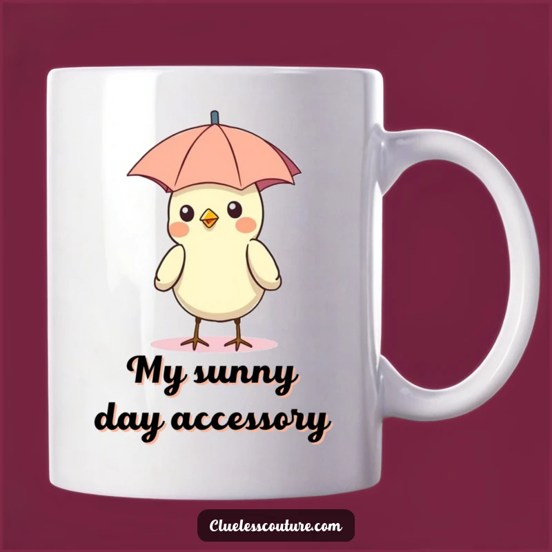 Funny Bird Umbrella Hat Mug: Adorable Avian Sun Protection, Perfect Funny Gift