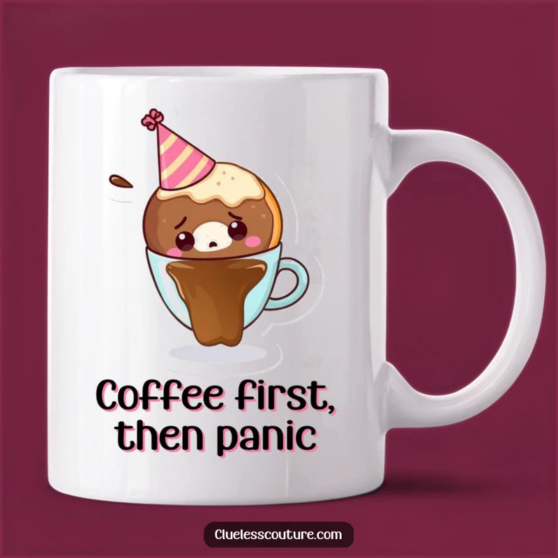 Funny Donut Coffee Mug: A Hilarious Gift for Breakfast Lovers' Mishaps