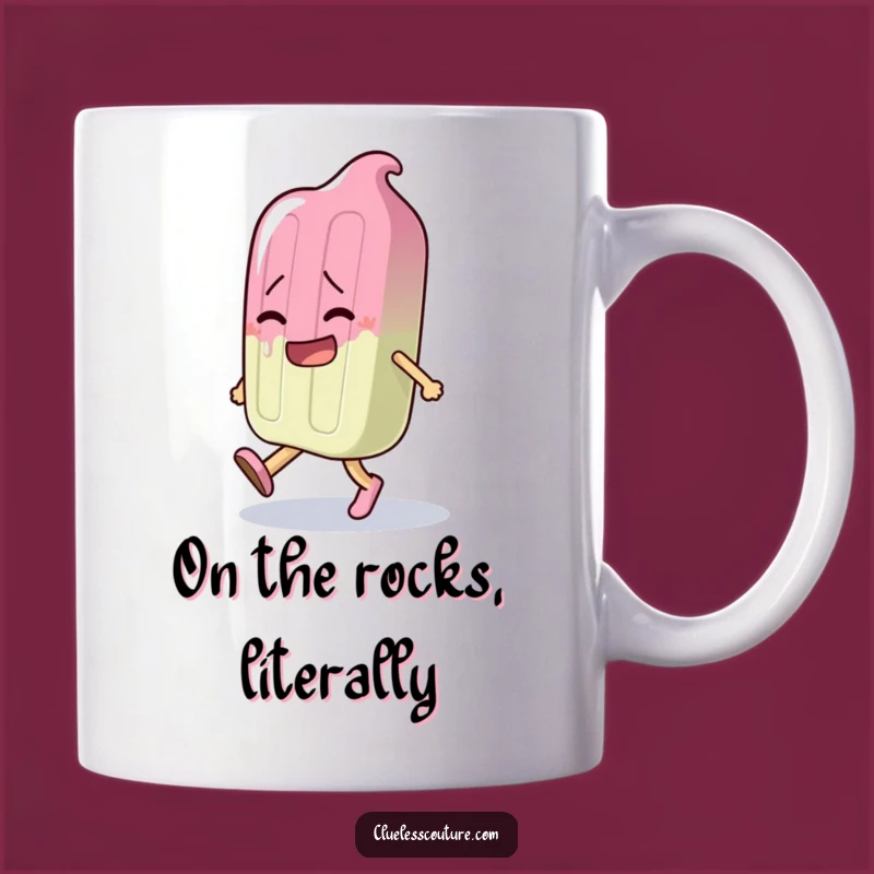 Funny Melting Popsicle Walking Mug - Hilarious Cartoon Character Gift