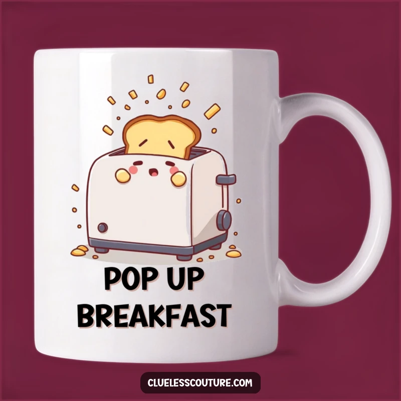 Funny Nervous Toast Mug: Hilarious Breakfast Humor Gift