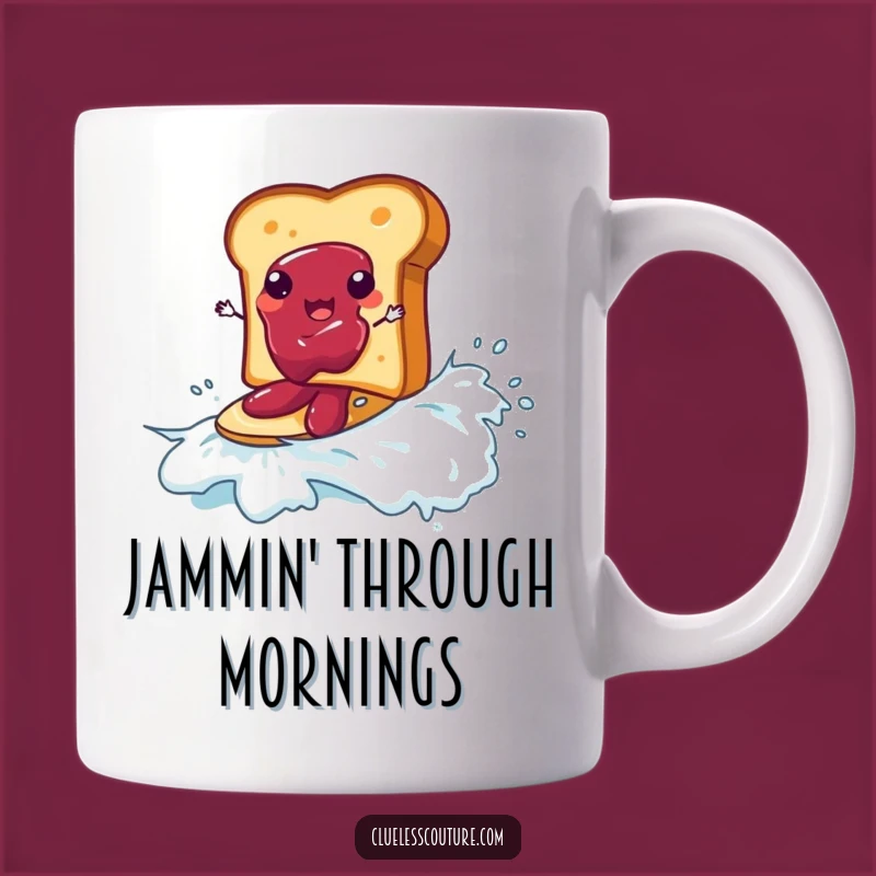 Funny Toast Surf Mug: Jam Wave Rider - Perfect Funny Gift!