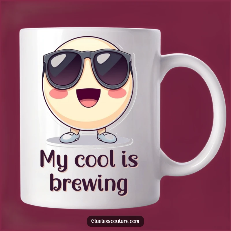 Funny Cool Ball Mug: Oversized Sunglasses Design, the Ultimate Funny Gift