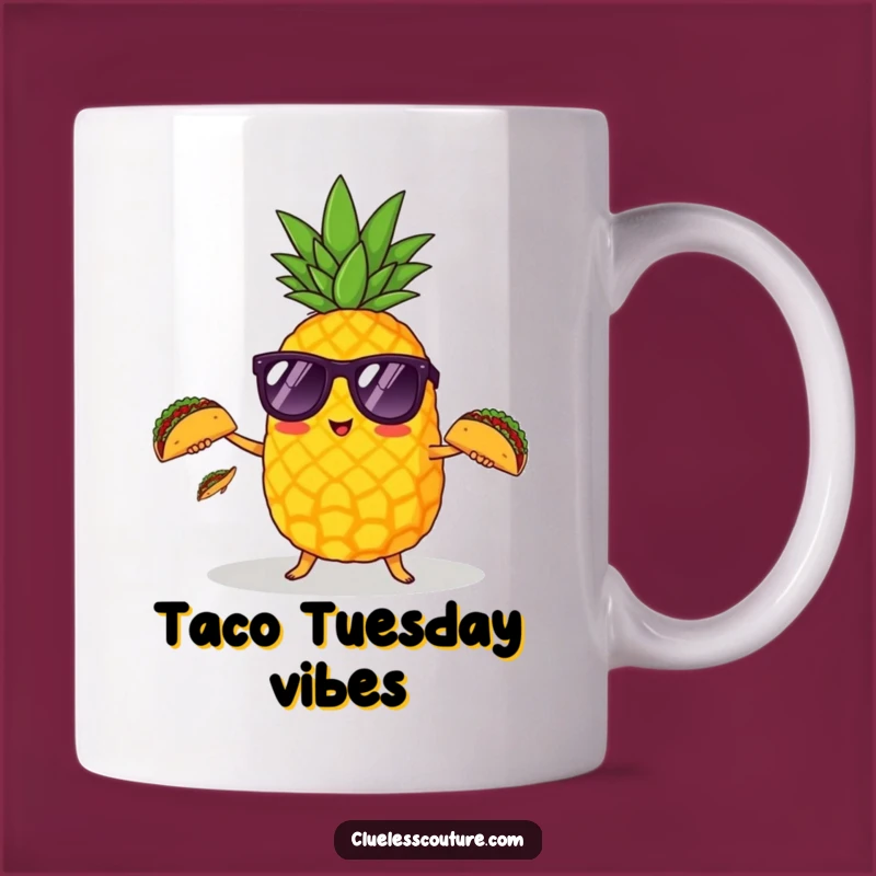 Funny Pineapple Taco Juggler Mug: A Hilarious Gift for Tropical Foodie Fun