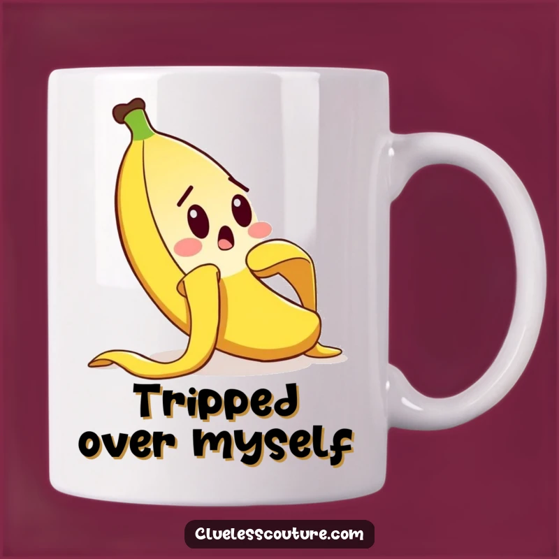 Funny Banana Peel Slip Mug: Hilarious Surprise Gift for Clumsy Friends