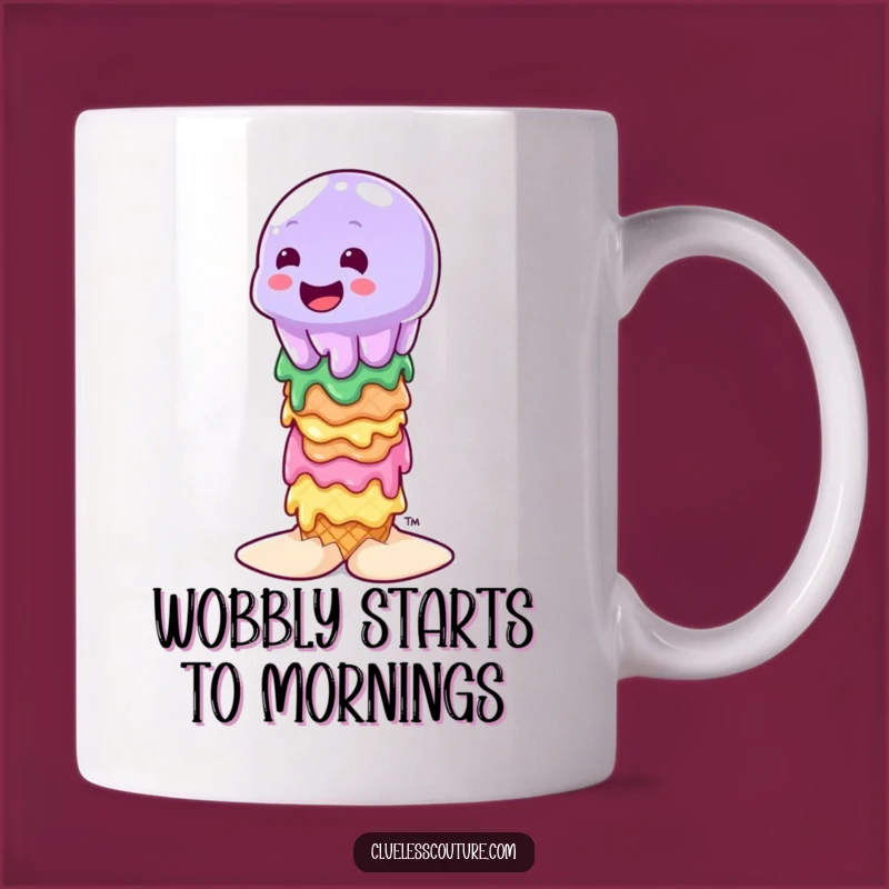Funny Wobbly Jelly Ice Cream Mug: Sweet Balance Humor, The Ultimate Funny Gift