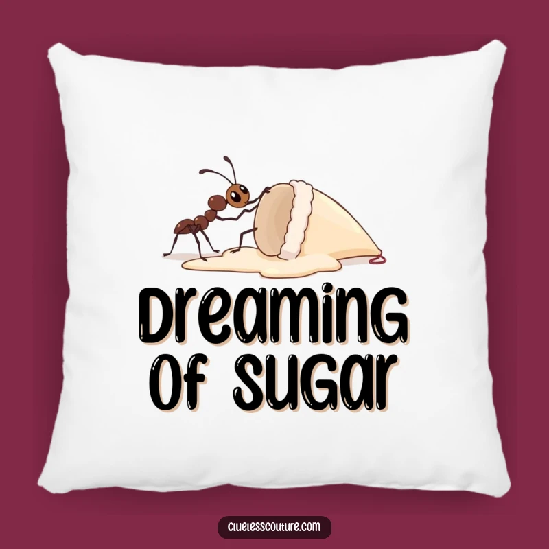 Funny Ant Ice Cream Pillow - Cozy Motivation, Hilarious Rest Gift