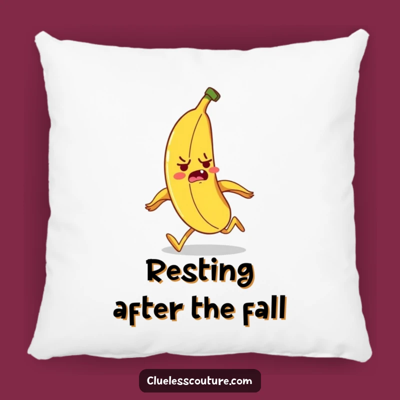 Funny Banana Tumble Pillow - Cozy & Hilarious Character Comfort