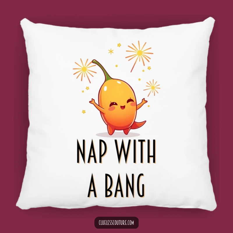 Funny Chili Pepper Firework Juggling Pillow - Playful Accent Gift