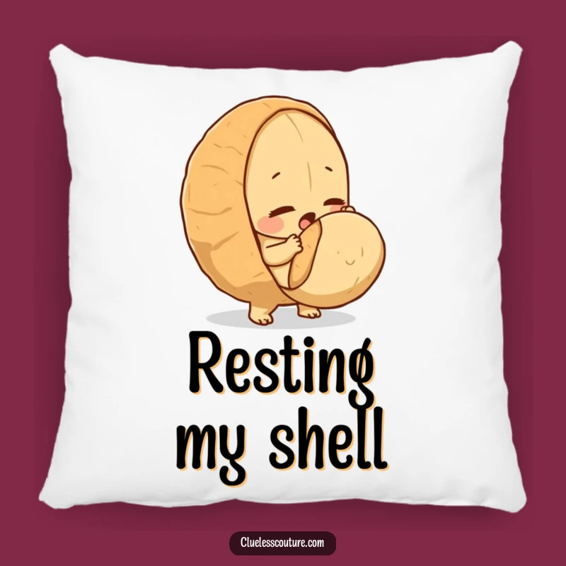 Funny Determined Peanut Pillow - Hilarious Cozy Motivation Decor Gift