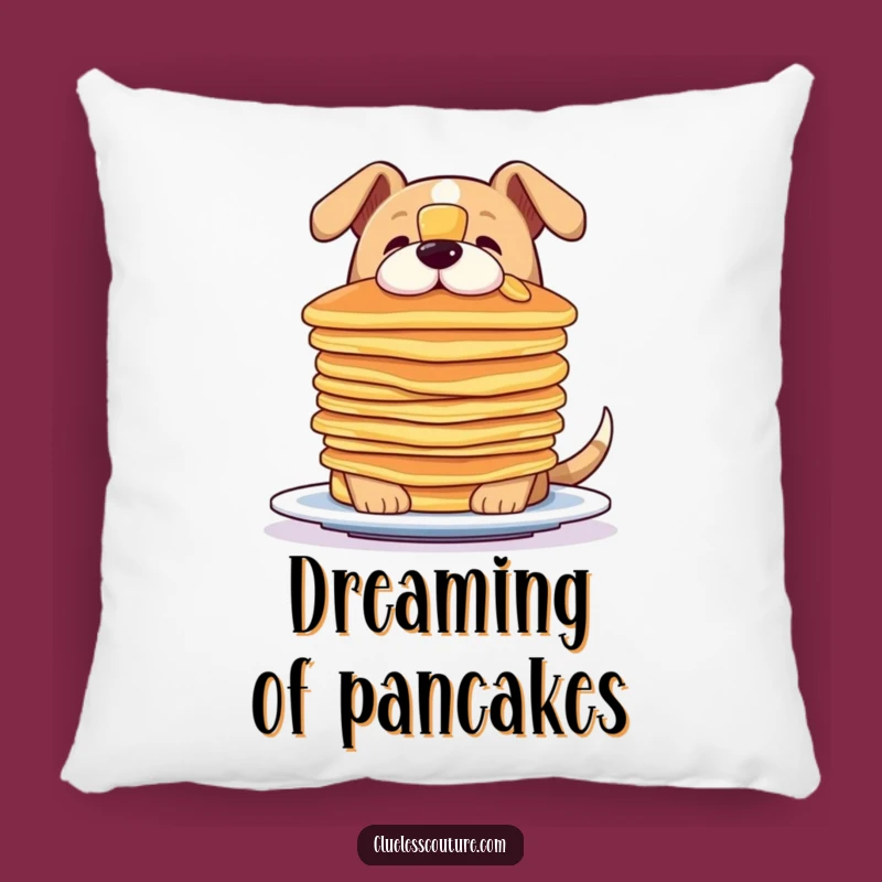 Funny Dog Pancake Balance Pillow - Cozy & Hilarious Cushion
