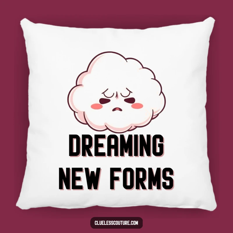 Funny Nervous Cloud Pillow: Soft Comfort for Anxious Moments