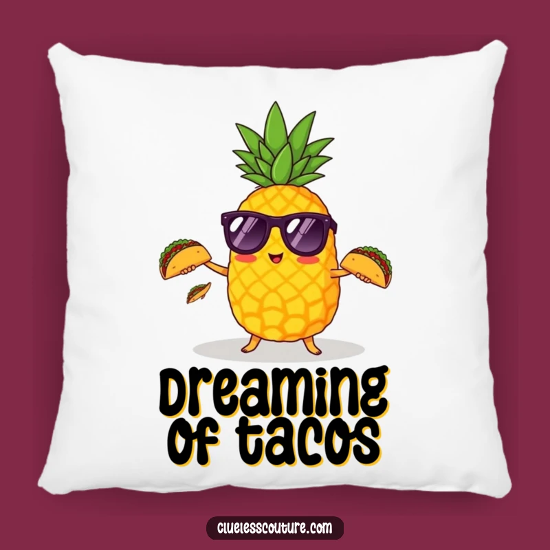 Funny Pineapple Taco Juggler Pillow: Add Tropical Comfort and Humor