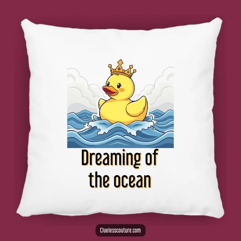Funny Triumphant Ducky Pillow - Cozy Hilarious Gift for Dreamers