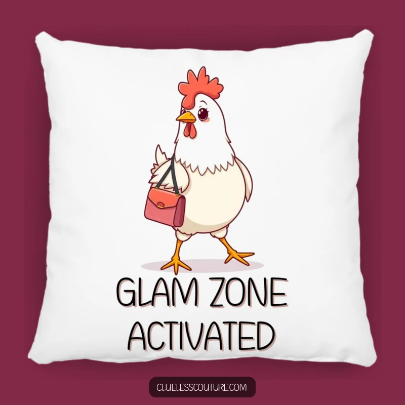 Funny Fashion Chicken Handbag Pillow: Cozy Up with Chic Farmyard Comfort