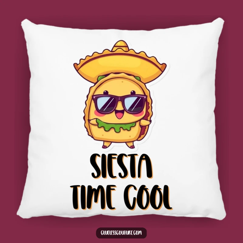 Funny Taco Fiesta Pillow: Soft Proud Sombrero, Comfy Funny Accent Gift
