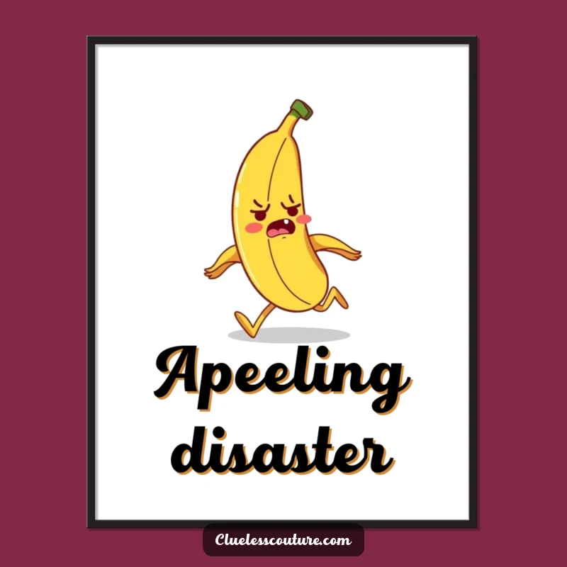 Funny Banana Running Fail Digital Art - Hilarious Character Download