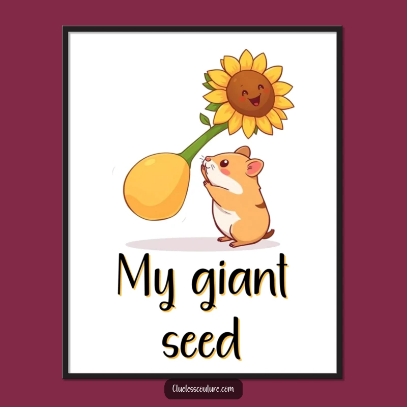 Funny Hamster Strength Digital Art: Instant Motivational Laughs, Workout Decor Gift