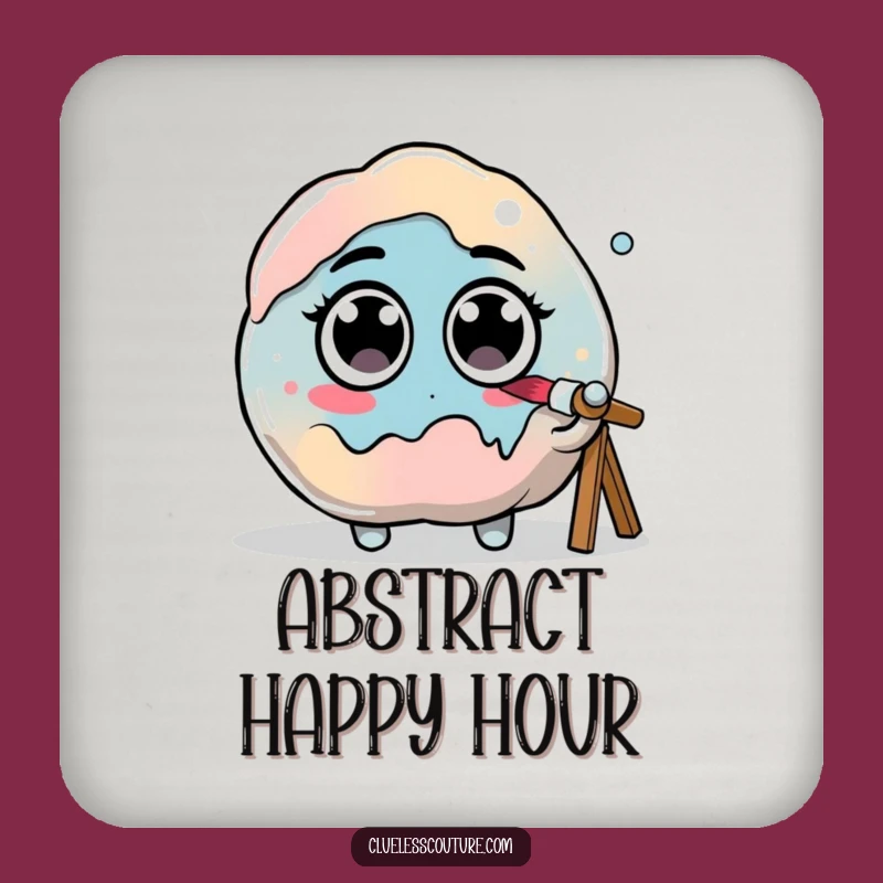 Funny Paint Blob Coaster - Hilarious Protection for Your Surfaces