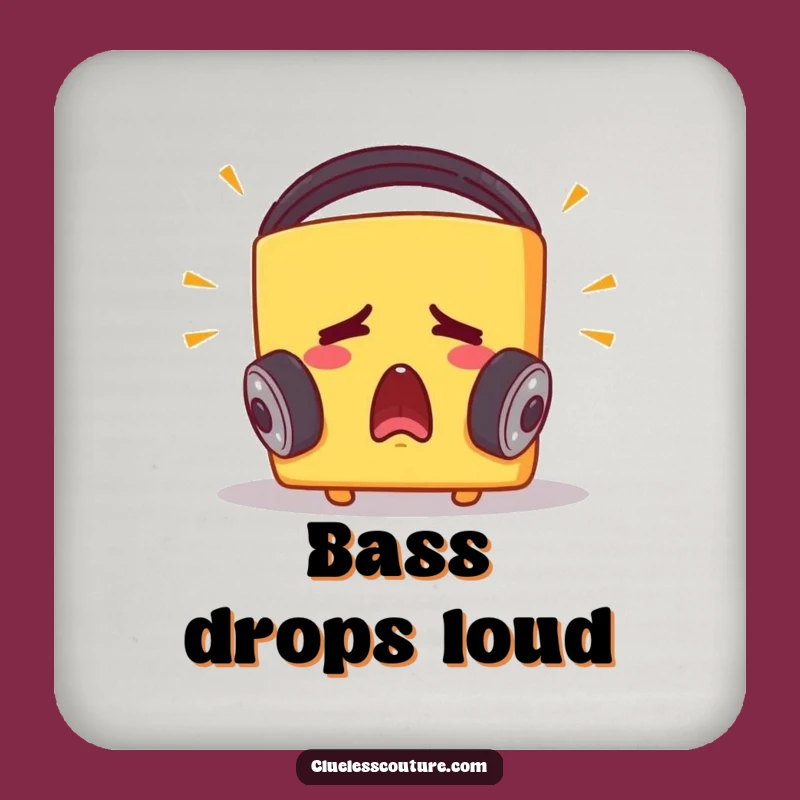 Funny Startled Cheese Block Coaster - Protect Surfaces with Laughs, Perfect Gift