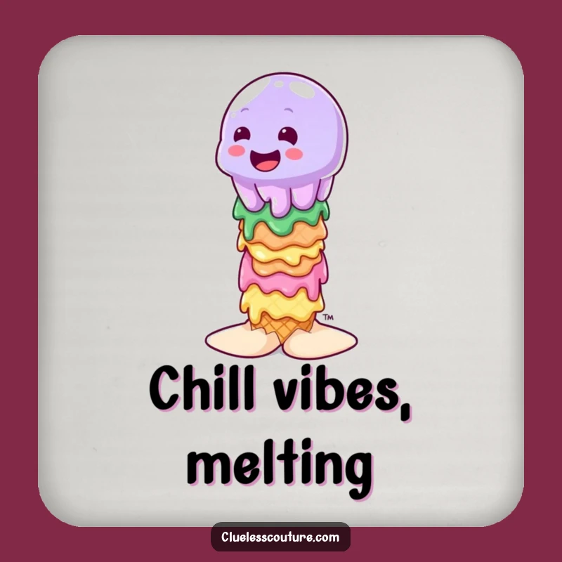 Funny Wobbly Jelly Ice Cream Coaster: Protect with Sweetness, Hilarious Funny Gift