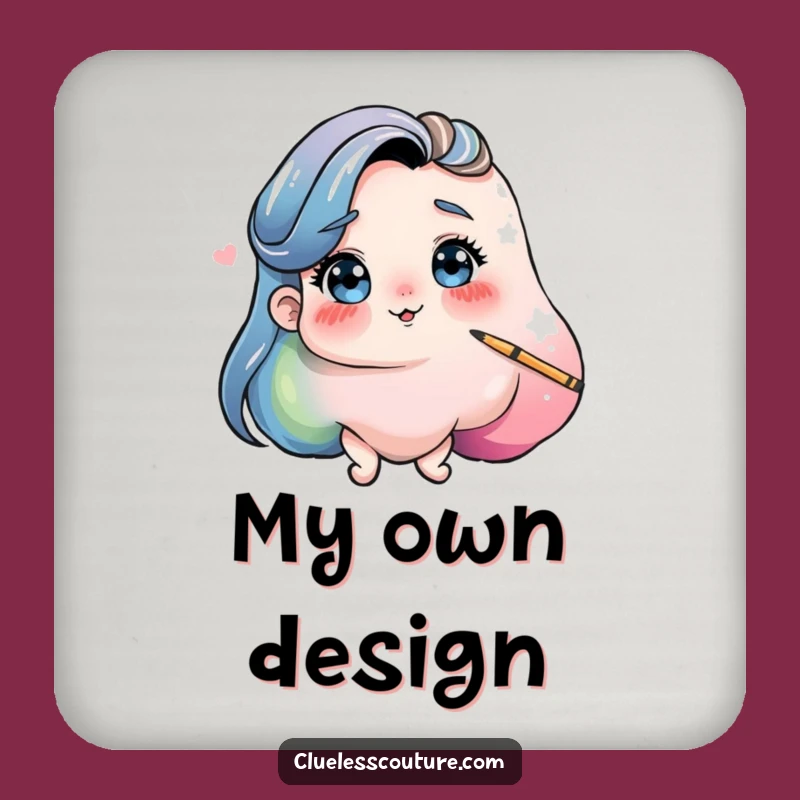 Funny Paint Blob Coaster: Protect Surfaces with Artistic Humor