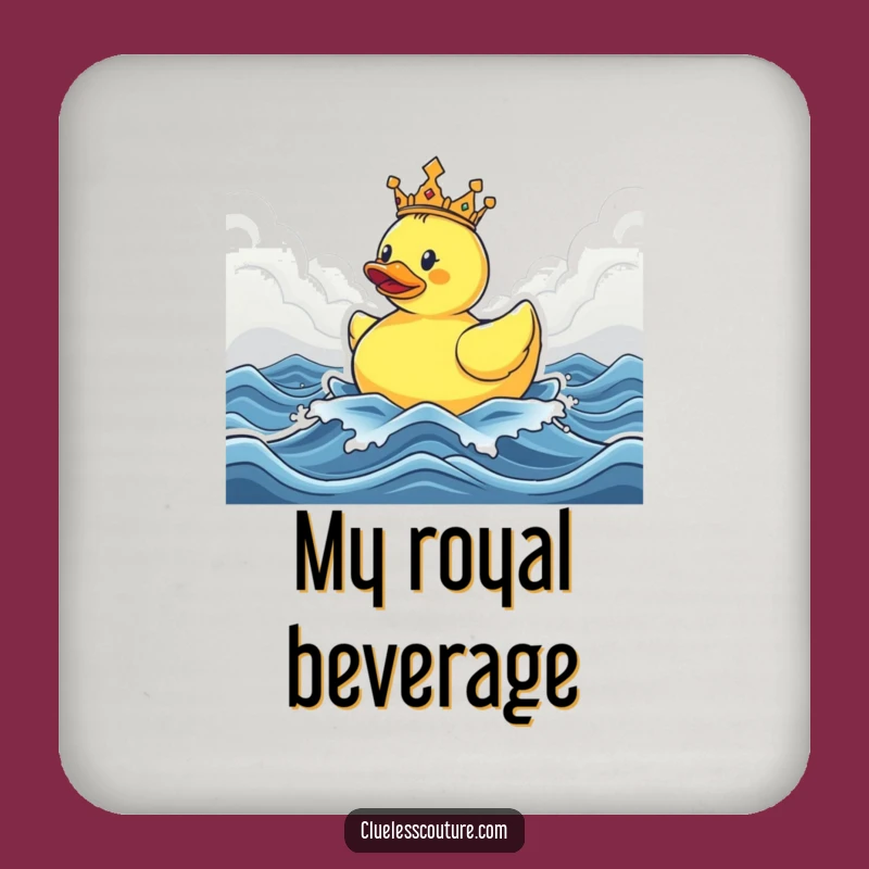 Funny Triumphant Ducky Coaster - Hilarious Housewarming Gift
