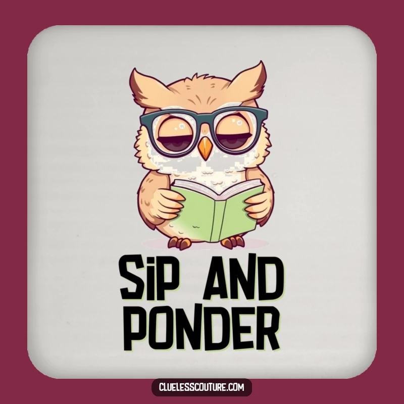 Funny Owl Glasses Coaster A Hilarious Table Protector Gift