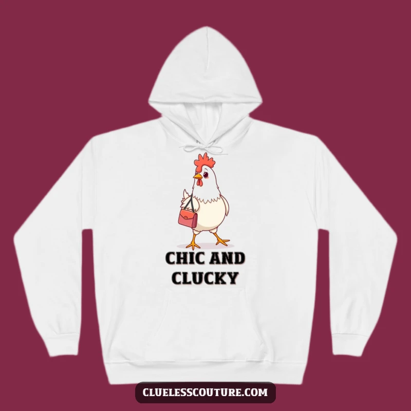 Cozy Funny Fashion Chicken Handbag Hoodie: Strut in Comfort and Style
