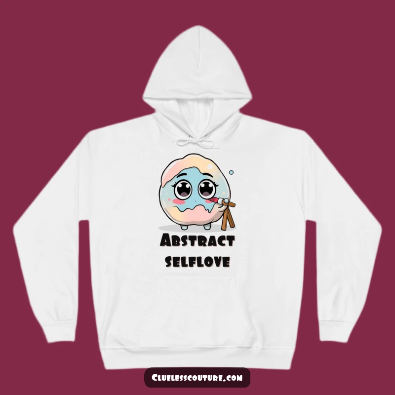 Cozy Funny Paint Blob Hoodie - Warm and Hilarious Artist's Gift