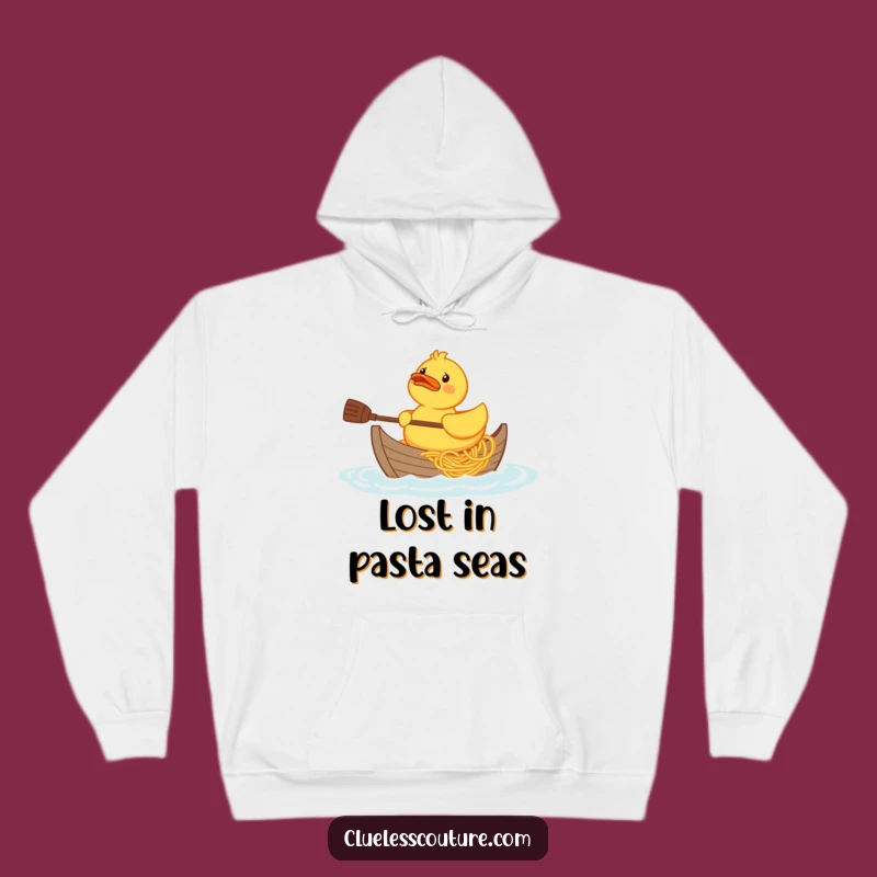 Cozy Funny Rubber Duck Spaghetti Boat Hoodie: Warm Quack Comfort, Best Funny Gift