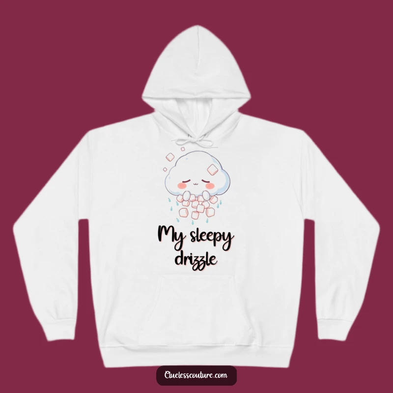 Cozy Funny Sleepy Cloud Hoodie: Marshmallow Shower Comfort, Perfect Funny Gift