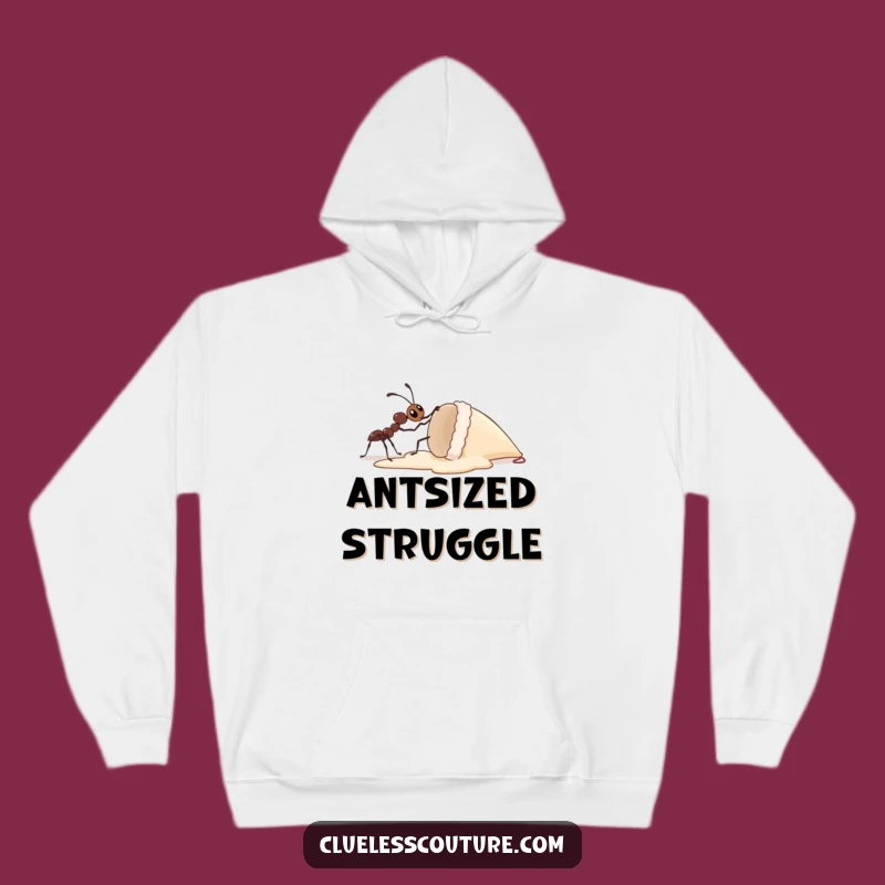 Funny Ant Ice Cream Hoodie - Cozy Motivation, Hilarious Effort Gift