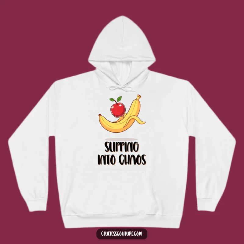 Funny Banana Slip Hoodie: Cozy Up with Hilarious Fruit Mayhem
